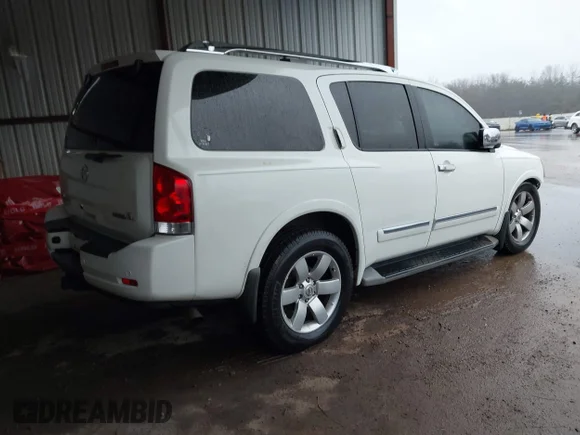 ✅ 2013 Nissan Armada Platinum • VIN: 5N1BA0ND9DN602434 • Lot: 44253639. Wystawiony na IAAI z przebiegiem Nie podano. Bezpłatny archiwum sprzedaży aukcyjnych z USA i szczegółowy raport historii pojazdu na DreamBid. Zdjęcie 4.