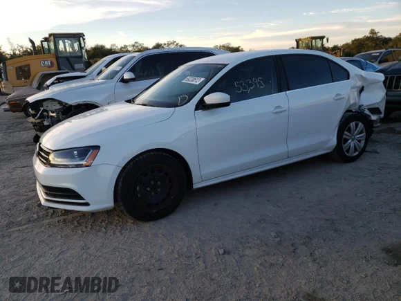 ✅ 2017 Volkswagen Jetta S • VIN: 3VW2B7AJ5HM375956 • Лот: 69238512. Опубліковано раніше на Copart з пробігом 53 395 миль. Безкоштовний доступ до архіву аукціонних продажів зі США та докладний звіт про історію автомобіля на DreamBid. Зображення 1.