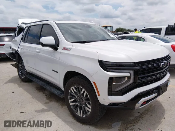 ✅ 2025 Chevrolet Tahoe Z71 • VIN: 1GNS6PRD0SR243805 • Lot: 45206503. Listed on IAAI with 10,587 mi. Free auction sales archive from the USA and detailed vehicle history report at DreamBid. Image 1.