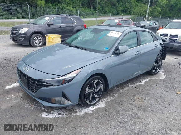✅ 2023 Hyundai Elantra Limited • VIN: KMHLN4AJ9PU045255 • Лот: 45374300. Опубліковано раніше на IAAI з пробігом 86 586 миль. Безкоштовний доступ до архіву аукціонних продажів зі США та докладний звіт про історію автомобіля на DreamBid. Зображення 2.
