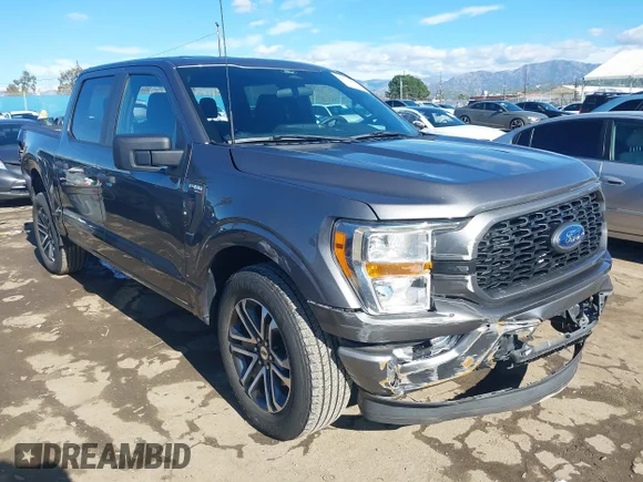 ✅ 2022 Ford F-150 XL • VIN: 1FTEW1C54NKF20442 • Lot: 44033469. Listed on IAAI with 43,450 mi. Free auction sales archive from the USA and detailed vehicle history report at DreamBid. Image 1.