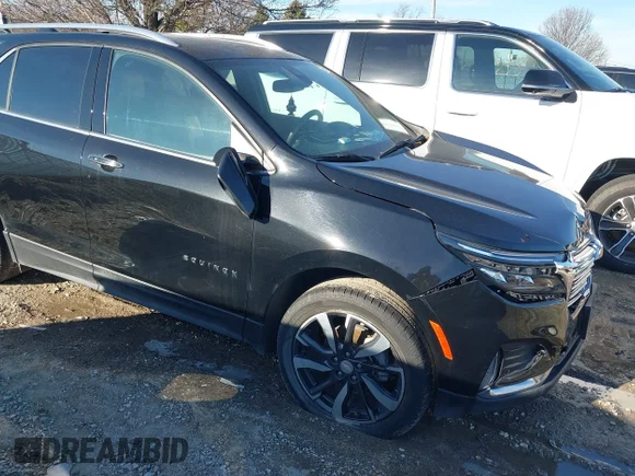 ✅ 2023 Chevrolet Equinox Premier • VIN: 3GNAXXEG9PL182171 • Lot: 44148061. Listed on IAAI with 20,928 mi. Free auction sales archive from the USA and detailed vehicle history report at DreamBid. Image 1.
