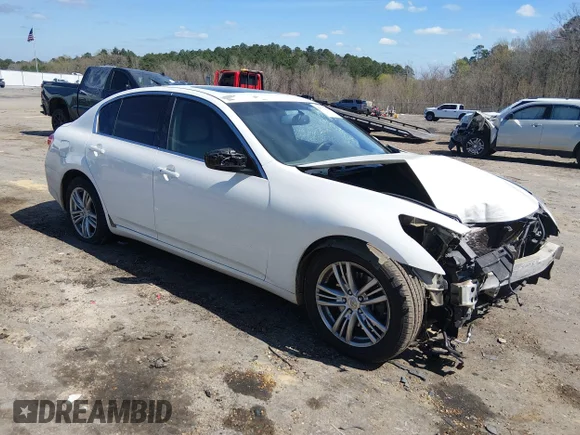 ✅ 2012 Infiniti G25 • VIN: JN1DV6AP4CM701139 • Лот: 44512028. Опубликован ранее на IAAI с пробегом 182 923 миль. Бесплатный доступ к архиву аукционных продаж из США и подробный отчёт об истории автомобиля на DreamBid. Изображение 1.