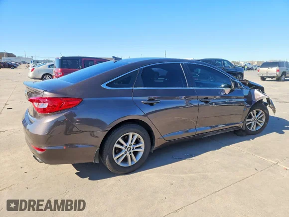 ✅ 2016 Hyundai Sonata SE • VIN: 5NPE24AF6GH414567 • Lot: 73197895. Listed on Copart with 57,906 mi. Free auction sales archive from the USA and detailed vehicle history report at DreamBid. Image 3.