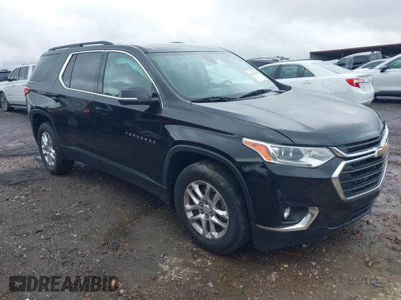 ✅ 2020 Chevrolet Traverse LT Cloth • VIN: 1GNERMKW8LJ169189 • Lot: 42004408. Wystawiony na IAAI z przebiegiem 118 584 mil. Bezpłatny archiwum sprzedaży aukcyjnych z USA i szczegółowy raport historii pojazdu na DreamBid. Zdjęcie 1.