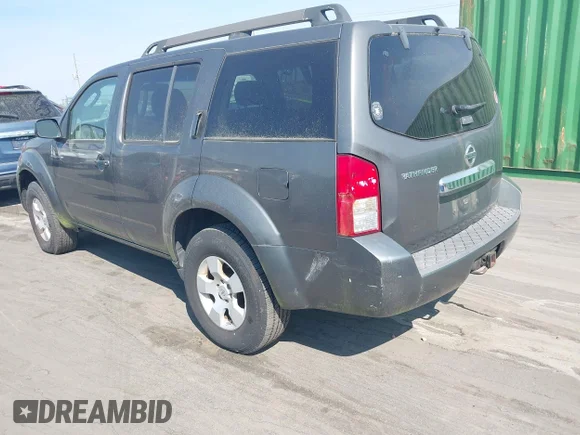 ✅ 2008 Nissan Pathfinder SE • VIN: 5N1AR18B08C659255 • Lot: 44705293. Wystawiony na IAAI z przebiegiem 168 173 mil. Bezpłatny archiwum sprzedaży aukcyjnych z USA i szczegółowy raport historii pojazdu na DreamBid. Zdjęcie 3.