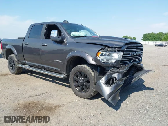 ✅ 2023 Ram 2500 Laramie • VIN: 3C6UR5FJ1PG516546 • Lot: 45130044. Listed on IAAI with 63,802 mi. Free auction sales archive from the USA and detailed vehicle history report at DreamBid. Image 1.