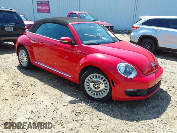 ✅ 2015 Volkswagen Beetle Classic • VIN: 3VW517AT4FM801313 • Lot: 42588888. Listed on IAAI with 172,782 mi. Free auction sales archive from the USA and detailed vehicle history report at DreamBid. Image 1.