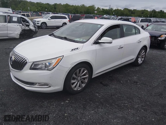 ✅ 2014 Buick LaCrosse Leather • VIN: 1G4GB5G39EF245661 • Lot: 45195103. Wystawiony na IAAI z przebiegiem 130 441 mil. Bezpłatny archiwum sprzedaży aukcyjnych z USA i szczegółowy raport historii pojazdu na DreamBid. Zdjęcie 2.