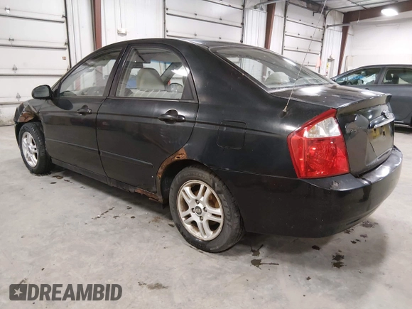 ✅ 2005 Kia Spectra LX • VIN: KNAFE122255164163 • Lot: 44892260. Wystawiony na IAAI z przebiegiem 166 151 mil. Bezpłatny archiwum sprzedaży aukcyjnych z USA i szczegółowy raport historii pojazdu na DreamBid. Zdjęcie 3.