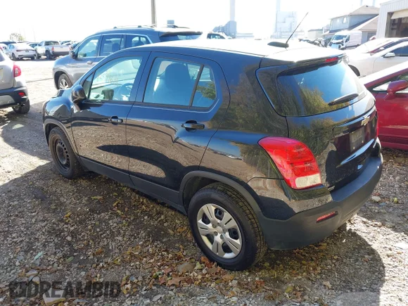 ✅ 2016 Chevrolet Trax LS • VIN: KL7CJKSB5GB704632 • Lot: 43598686. Wystawiony na IAAI z przebiegiem 153 162 mil. Bezpłatny archiwum sprzedaży aukcyjnych z USA i szczegółowy raport historii pojazdu na DreamBid. Zdjęcie 3.