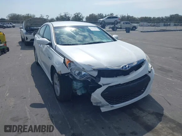 ✅ 2015 Hyundai Sonata • VIN: KMHEC4A43FA137017 • Lot: 44393408. Listed on IAAI with 122,419 mi. Free auction sales archive from the USA and detailed vehicle history report at DreamBid. Image 1.