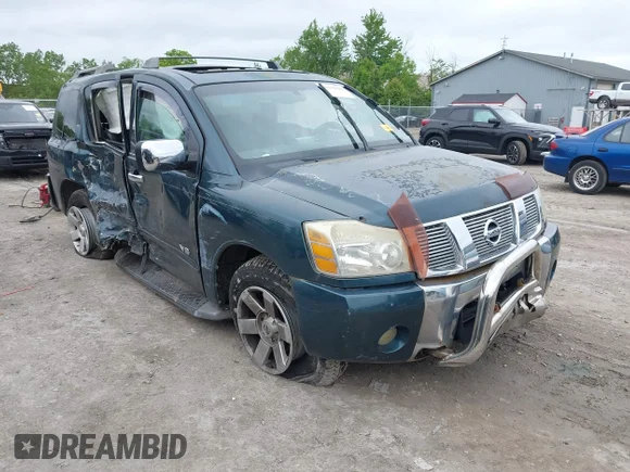 ✅ 2005 Nissan Armada LE • VIN: 5N1AA08B25N732952 • Лот: 42334198. Опубликован ранее на IAAI с пробегом 172 687 миль. Бесплатный доступ к архиву аукционных продаж из США и подробный отчёт об истории автомобиля на DreamBid. Изображение 1.