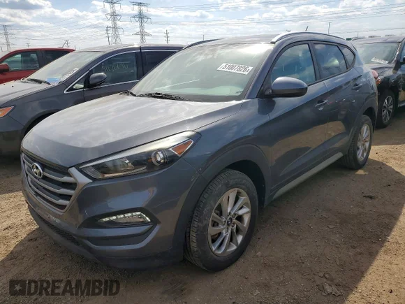 ✅ 2017 Hyundai Tucson SE Plus • VIN: KM8J3CA49HU277793 • Lot: 51007826. Listed on Copart with 105,276 mi. Free auction sales archive from the USA and detailed vehicle history report at DreamBid. Image 1.