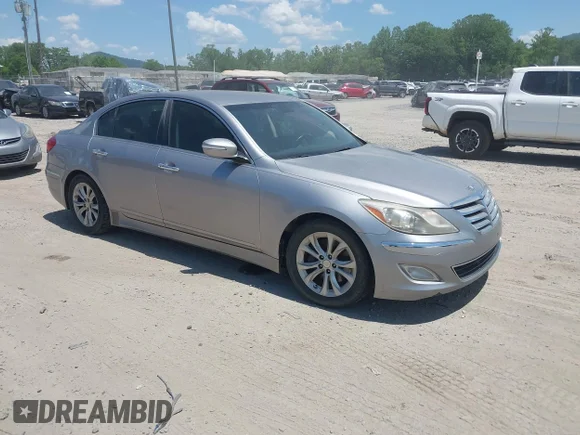 ✅ 2012 Hyundai Genesis 3.8L • VIN: KMHGC4DD4CU188184 • Lot: 45181199. Listed on IAAI with 218,316 mi. Free auction sales archive from the USA and detailed vehicle history report at DreamBid. Image 1.