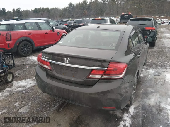 ✅ 2013 Honda Civic EX-L • VIN: 2HGFB2F97DH582655 • Lot: 44390590. Listed on IAAI with 211,126 mi. Free auction sales archive from the USA and detailed vehicle history report at DreamBid. Image 4.