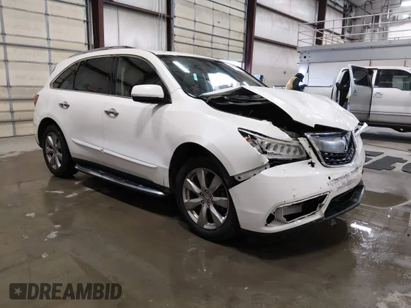 ✅ 2016 Acura MDX Advance • VIN: 5FRYD4H90GB013133 • Lot: 44363858. Wystawiony na IAAI z przebiegiem 142 378 mil. Bezpłatny archiwum sprzedaży aukcyjnych z USA i szczegółowy raport historii pojazdu na DreamBid. Zdjęcie 1.