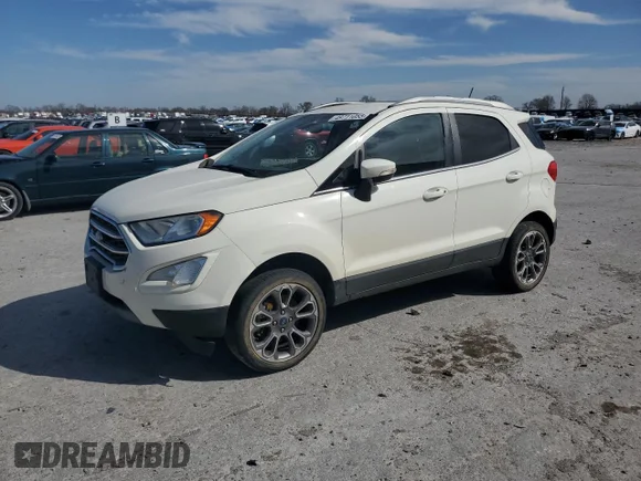 ✅ 2020 Ford EcoSport Titanium • VIN: MAJ6S3KL1LC351375 • Lot: 49711055. Wystawiony na Copart z przebiegiem 58 578 mil. Bezpłatny archiwum sprzedaży aukcyjnych z USA i szczegółowy raport historii pojazdu na DreamBid. Zdjęcie 1.
