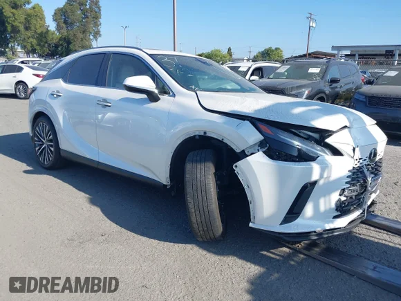 ✅ 2023 Lexus RX 350 • VIN: JTJCHMAA9P2003107 • Lot: 42332264. Wystawiony na IAAI z przebiegiem 34 723 mil. Bezpłatny archiwum sprzedaży aukcyjnych z USA i szczegółowy raport historii pojazdu na DreamBid. Zdjęcie 1.