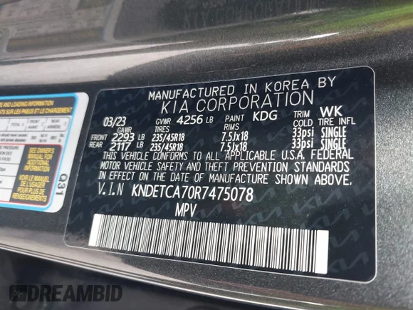 ✅ 2024 Kia Seltos SX • VIN: KNDETCA70R7475078 • Lot: 45342589. Wystawiony na IAAI z przebiegiem 21 600 mil. Bezpłatny archiwum sprzedaży aukcyjnych z USA i szczegółowy raport historii pojazdu na DreamBid. Zdjęcie 9.