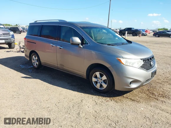 ✅ 2012 Nissan Quest LE • VIN: JN8AE2KP0C9032284 • Lot: 44685960. Listed on IAAI with 206,889 mi. Free auction sales archive from the USA and detailed vehicle history report at DreamBid. Image 1.