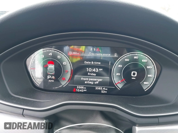 ✅ 2025 Audi A5 Sportback S line Premium • VIN: WAUDACF50SA011089 • Lot: 43590953. Wystawiony na IAAI z przebiegiem 3 566 mil. Bezpłatny archiwum sprzedaży aukcyjnych z USA i szczegółowy raport historii pojazdu na DreamBid. Zdjęcie 7.