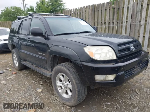 ✅ 2005 Toyota 4Runner Limited • VIN: JTEBU17R458035202 • Lot: 45389585. Listed on IAAI with Not provided. Free auction sales archive from the USA and detailed vehicle history report at DreamBid. Image 1.