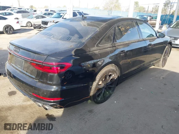 ✅ 2023 Audi S8 • VIN: WAULSAF80PN003047 • Lot: 43987723. Listed on IAAI with 14,753 mi. Free auction sales archive from the USA and detailed vehicle history report at DreamBid. Image 4.