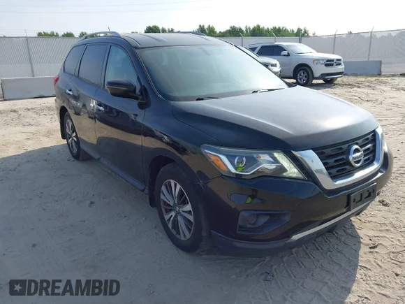 ✅ 2017 Nissan Pathfinder SL • VIN: 5N1DR2MN5HC637125 • Lot: 45321676. Listed on IAAI with 143,742 mi. Free auction sales archive from the USA and detailed vehicle history report at DreamBid. Image 1.