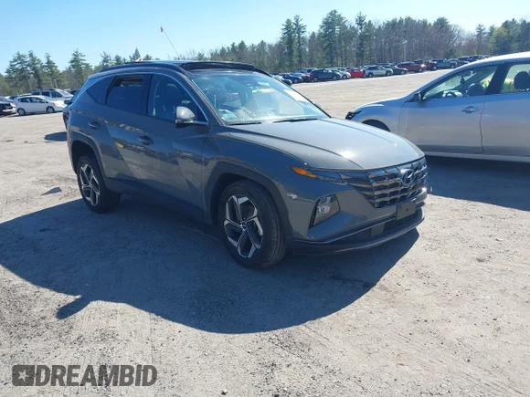✅ 2024 Hyundai Tucson Limited • VIN: 5NMJECDE4RH400587 • Лот: 44948502. Опубліковано раніше на IAAI з пробігом 27 986 миль. Безкоштовний доступ до архіву аукціонних продажів зі США та докладний звіт про історію автомобіля на DreamBid. Зображення 1.