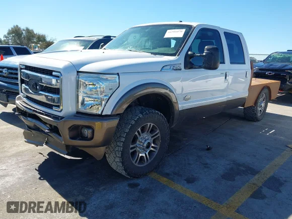 ✅ 2015 Ford F-250 Platinum • VIN: 1FT7W2BT1FEB51425 • Lot: 44301070. Listed on IAAI with 258,489 mi. Free auction sales archive from the USA and detailed vehicle history report at DreamBid. Image 2.