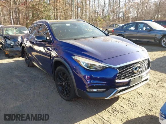 ✅ 2018 Infiniti QX30 Premium • VIN: SJKCH5CR5JA057798 • Лот: 43699035. Опубліковано раніше на IAAI з пробігом 103 341 миль. Безкоштовний доступ до архіву аукціонних продажів зі США та докладний звіт про історію автомобіля на DreamBid. Зображення 1.