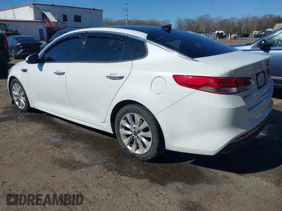 ✅ 2018 Kia Optima EX • VIN: 5XXGU4L35JG182083 • Lot: 44550800. Listed on IAAI with 91,338 mi. Free auction sales archive from the USA and detailed vehicle history report at DreamBid. Image 3.
