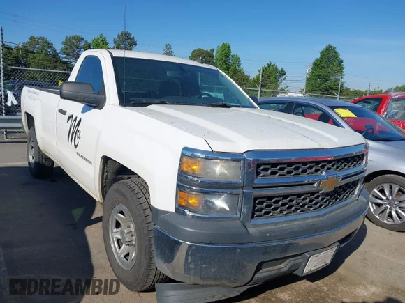 ✅ 2014 Chevrolet Silverado 1500 Work Truck • VIN: 1GCNCPEH9EZ316004 • Lot: 45009294. Wystawiony na IAAI z przebiegiem 156 436 mil. Bezpłatny archiwum sprzedaży aukcyjnych z USA i szczegółowy raport historii pojazdu na DreamBid. Zdjęcie 1.