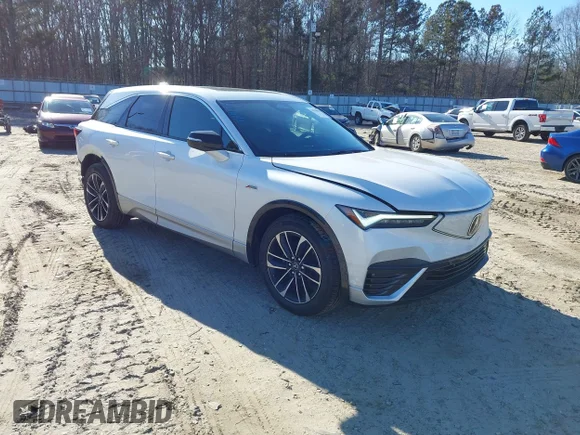 ✅ 2024 Acura ZDX w/A-Spec Package • VIN: 4W5KHMRK5RZ519375 • Lot: 44148839. Listed on IAAI with 9,465 mi. Free auction sales archive from the USA and detailed vehicle history report at DreamBid. Image 1.