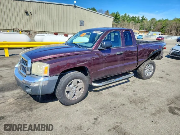 ✅ 2005 Dodge Dakota SLT • VIN: 1D7HW42N45S168923 • Lot: 49829836. Listed on Copart with 151,109 mi. Free auction sales archive from the USA and detailed vehicle history report at DreamBid. Image 1.
