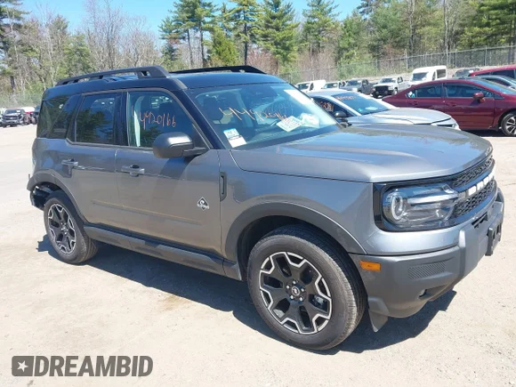 ✅ 2025 Ford Bronco Sport Outer Banks • VIN: 3FMCR9CN4SRF41825 • Lot: 44920166. Listed on IAAI with 2,223 mi. Free auction sales archive from the USA and detailed vehicle history report at DreamBid. Image 1.