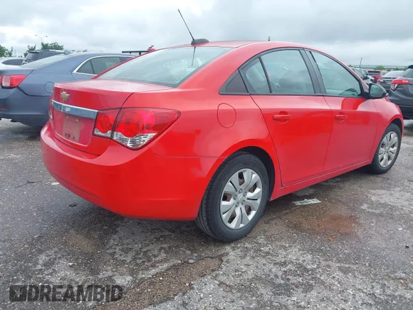 ✅ 2016 Chevrolet Cruze LS • VIN: 1G1PC5SHXG7210346 • Lot: 45390791. Listed on IAAI with 70,195 mi. Free auction sales archive from the USA and detailed vehicle history report at DreamBid. Image 4.