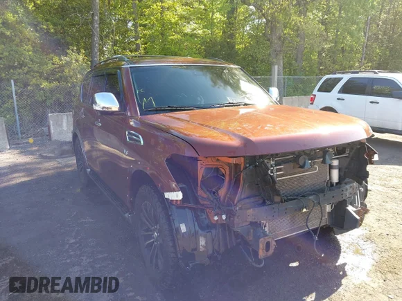 ✅ 2017 Nissan Armada Platinum • VIN: JN8AY2NE2H9701132 • Lot: 44910708. Wystawiony na IAAI z przebiegiem 179 628 mil. Bezpłatny archiwum sprzedaży aukcyjnych z USA i szczegółowy raport historii pojazdu na DreamBid. Zdjęcie 1.