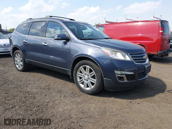 ✅ 2013 Chevrolet Traverse LT • VIN: 1GNKVGKD5DJ247427 • Lot: 45097026. Wystawiony na IAAI z przebiegiem 157 641 mil. Bezpłatny archiwum sprzedaży aukcyjnych z USA i szczegółowy raport historii pojazdu na DreamBid. Zdjęcie 1.