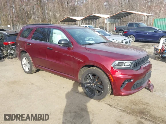 ✅ 2024 Dodge Durango GT Plus • VIN: 1C4RDJDGXRC146989 • Лот: 44695834. Опубліковано раніше на IAAI з пробігом 79 324 миль. Безкоштовний доступ до архіву аукціонних продажів зі США та докладний звіт про історію автомобіля на DreamBid. Зображення 1.