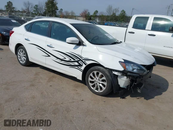 ✅ 2019 Nissan Sentra SV • VIN: 3N1AB7AP9KY315815 • Lot: 44627328. Listed on IAAI with 117,223 mi. Free auction sales archive from the USA and detailed vehicle history report at DreamBid. Image 1.