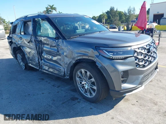 ✅ 2026 Ford Explorer Platinum • VIN: 1FMUK7HH6TGA35115 • Lot: 44024475. Wystawiony na IAAI z przebiegiem 1 791 mil. Bezpłatny archiwum sprzedaży aukcyjnych z USA i szczegółowy raport historii pojazdu na DreamBid. Zdjęcie 1.