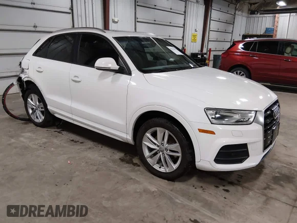✅ 2017 Audi Q3 Premium • VIN: WA1ECCFS8HR003463 • Lot: 45341492. Listed on IAAI with 85,991 mi. Free auction sales archive from the USA and detailed vehicle history report at DreamBid. Image 1.