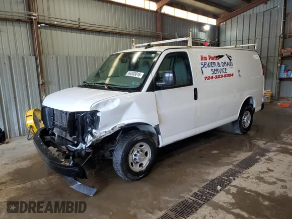✅ 2017 Chevrolet Express Cargo • VIN: 1GCWGAFG8H1120604 • Lot: 64203015. Listed on Copart with 145,294 mi. Free auction sales archive from the USA and detailed vehicle history report at DreamBid. Image 1.