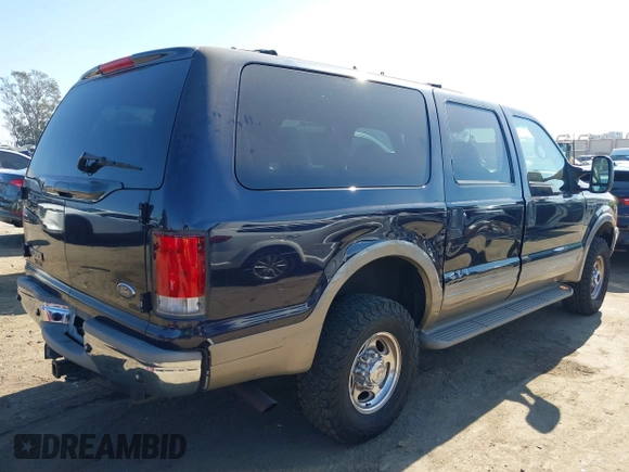 ✅ 2001 Ford Excursion Limited • VIN: 1FMNU43S21EC12820 • Лот: 43627995. Опубліковано раніше на IAAI з пробігом 205 282 миль. Безкоштовний доступ до архіву аукціонних продажів зі США та докладний звіт про історію автомобіля на DreamBid. Зображення 4.