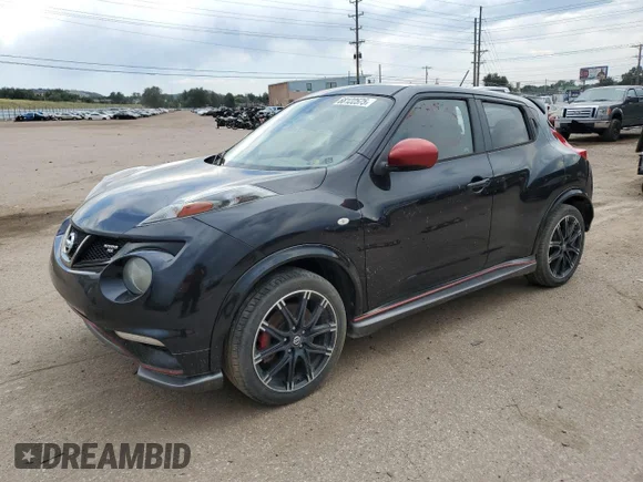 ✅ 2014 Nissan Juke Nismo RS • VIN: JN8DF5MV4ET150416 • Lot: 68122575. Listed on Copart with 104,076 mi. Free auction sales archive from the USA and detailed vehicle history report at DreamBid. Image 1.
