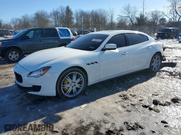 ✅ 2016 Maserati Quattroporte S • VIN: ZAM56RPA8G1185969 • Лот: 74903435. Опубліковано раніше на Copart з пробігом 92 470 миль. Безкоштовний доступ до архіву аукціонних продажів зі США та докладний звіт про історію автомобіля на DreamBid. Зображення 1.