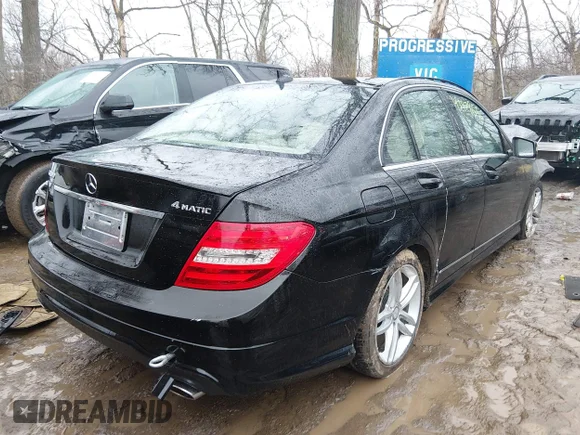 ✅ 2013 Mercedes-Benz C 300 Sport • VIN: WDDGF8AB6DG088387 • Lot: 43978556. Listed on IAAI with 108,731 mi. Free auction sales archive from the USA and detailed vehicle history report at DreamBid. Image 4.
