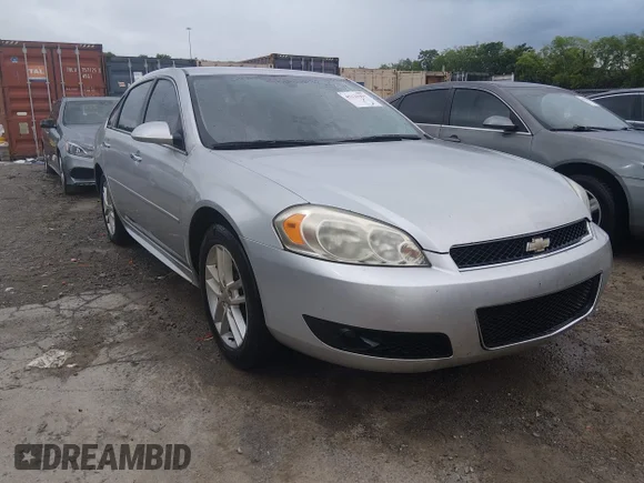 ✅ 2013 Chevrolet Impala LTZ • VIN: 2G1WC5E32D1214055 • Lot: 45129491. Listed on IAAI with 224,558 mi. Free auction sales archive from the USA and detailed vehicle history report at DreamBid. Image 1.